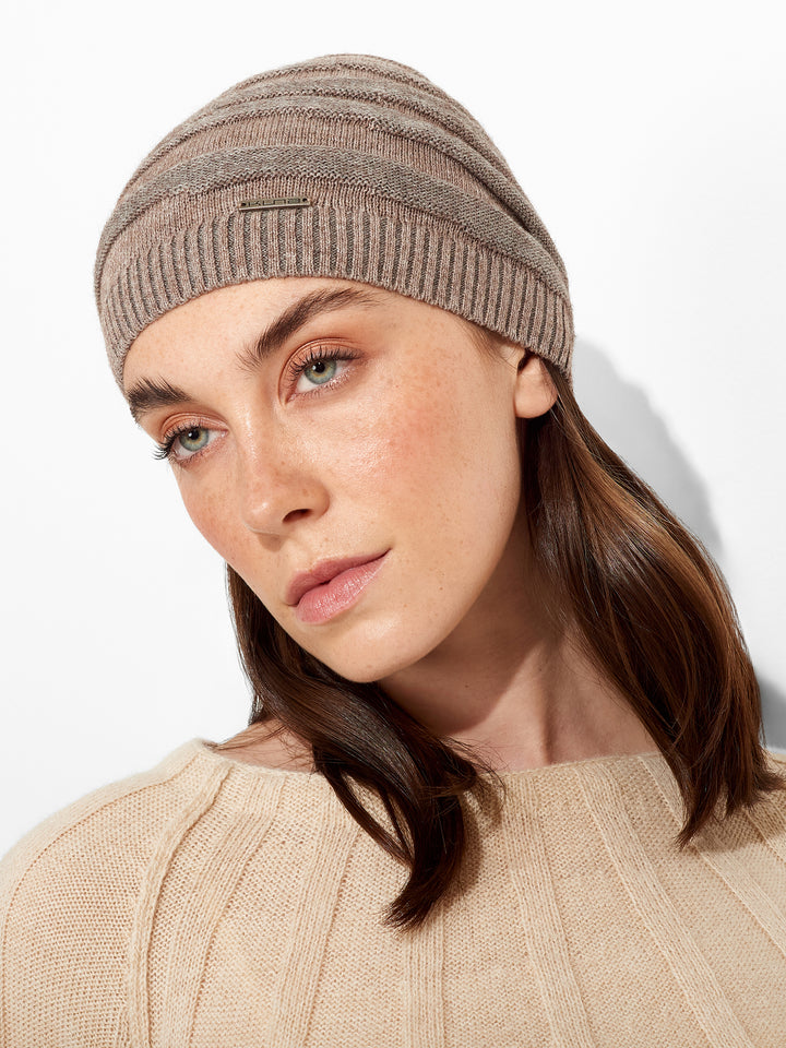 Zion Beanie Hat Cotton Color Grey