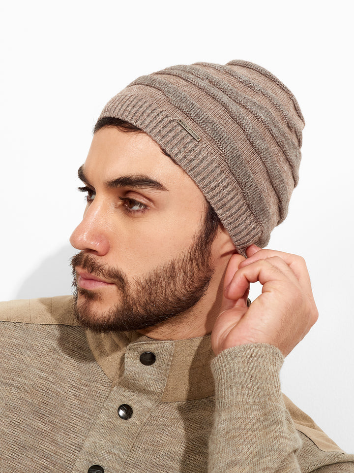 Zion Beanie Hat Cotton Color Grey
