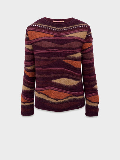 Cynthia Sweater Baby Alpaca Color Cherry