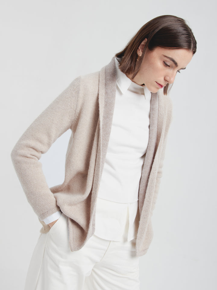 Coralie Cardigan Baby Alpaca Color Beige