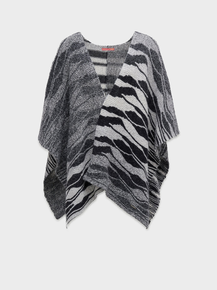 Clarissa Poncho Baby Alpaca Color Black