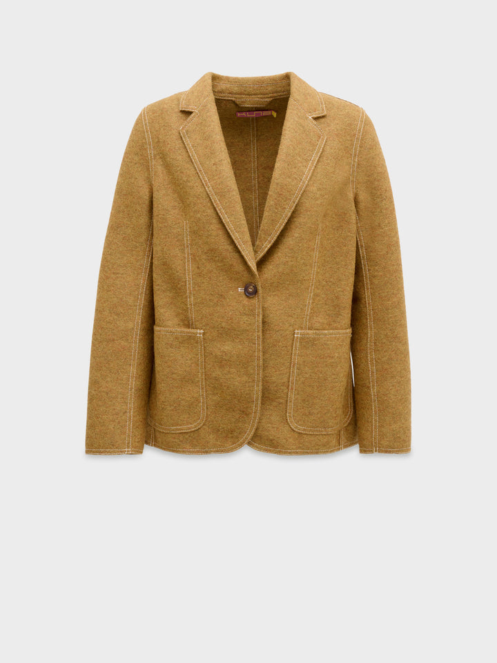 Carolina Coat Alpaca And Wool Color Yellow