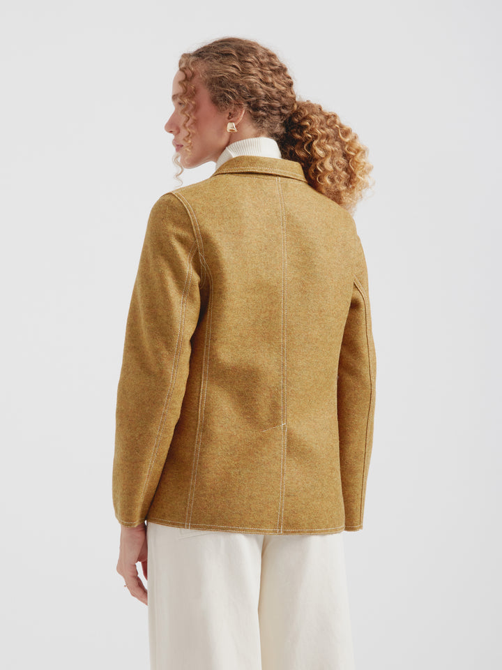 Carolina Coat Alpaca And Wool Color Yellow