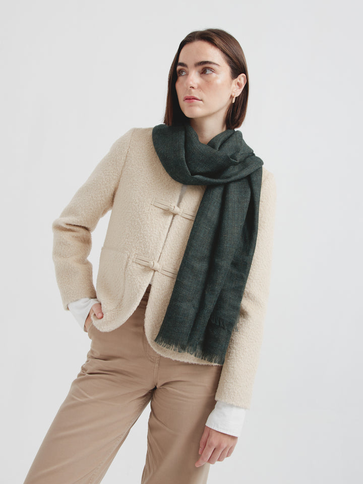 Amareto Shawl Baby Alpaca Color Green