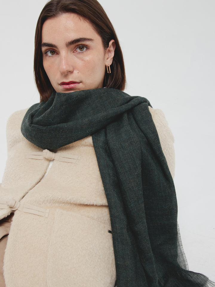 Amareto Shawl Baby Alpaca Color Green
