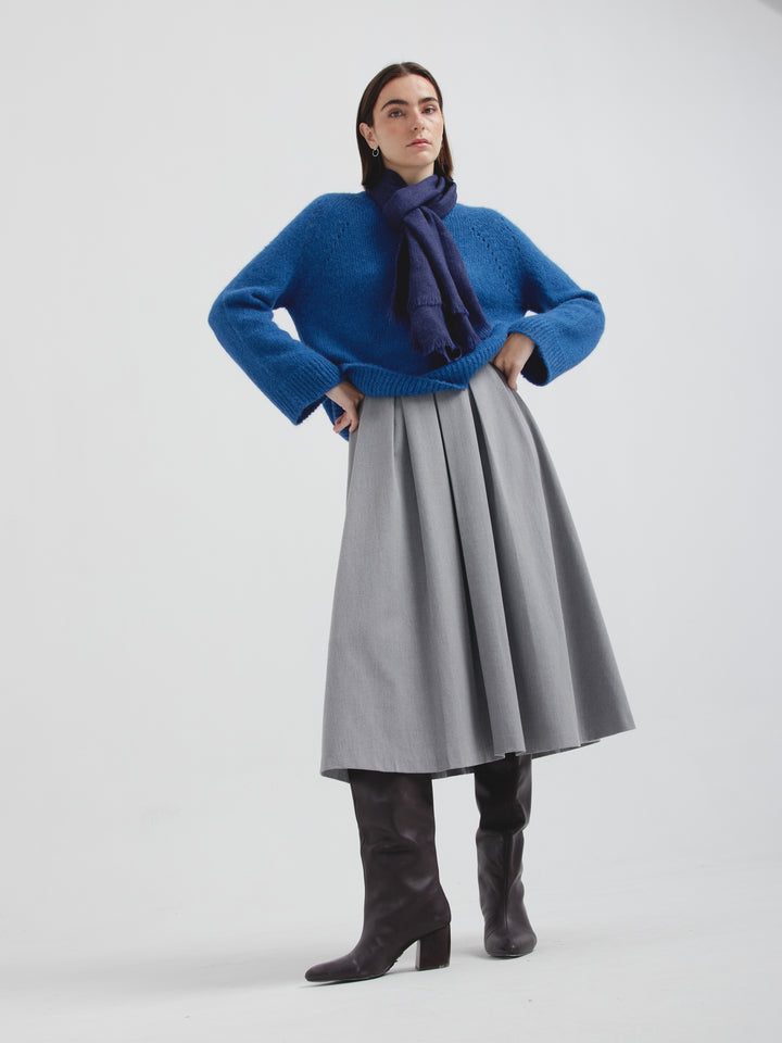 Amareto Shawl Baby Alpaca Color Blue