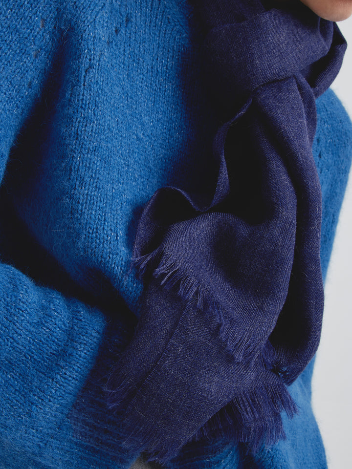 Amareto Shawl Baby Alpaca Color Blue