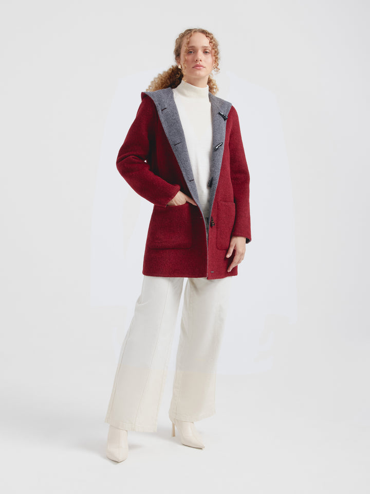 Alaia Coat Baby Alpaca Color Cherry