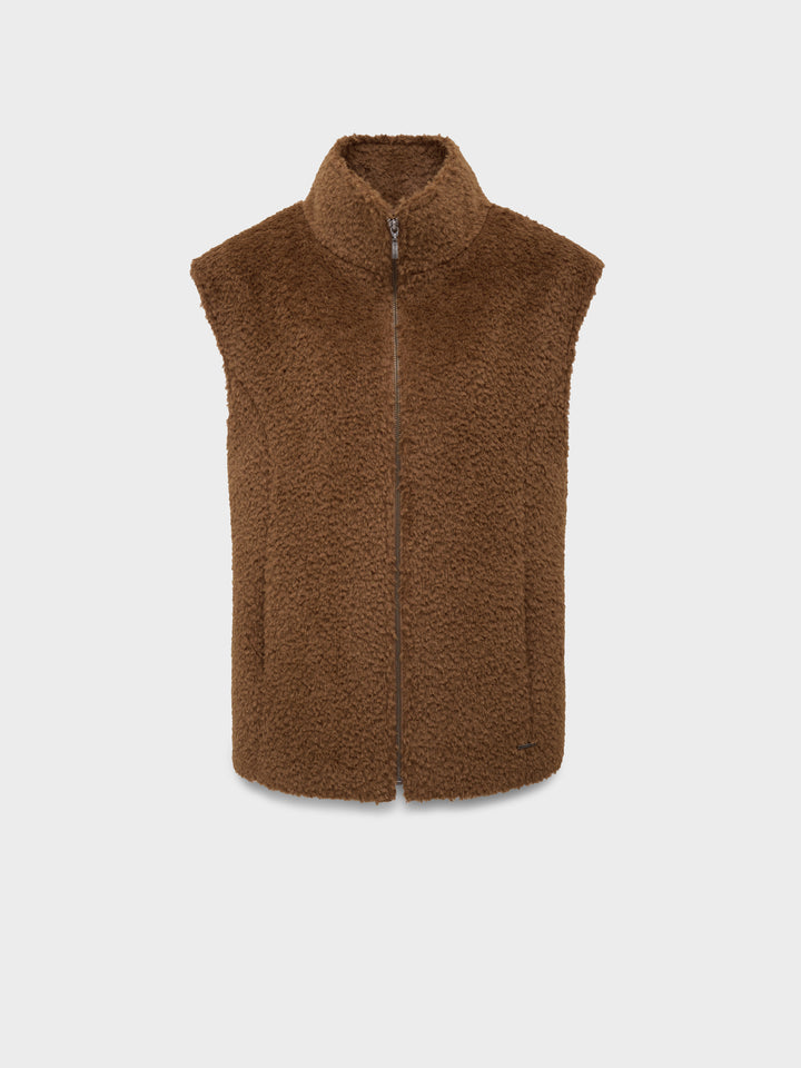 Carmen Vest Suri Alpaca Color Brown