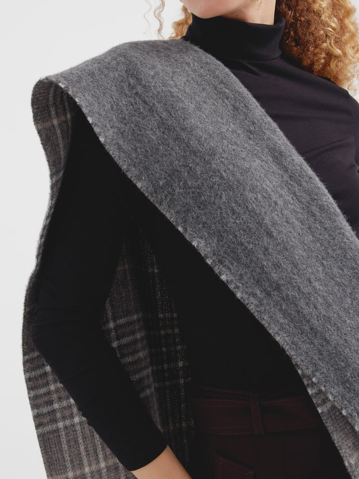 Chilian Scarf Baby Alpaca Color Grey