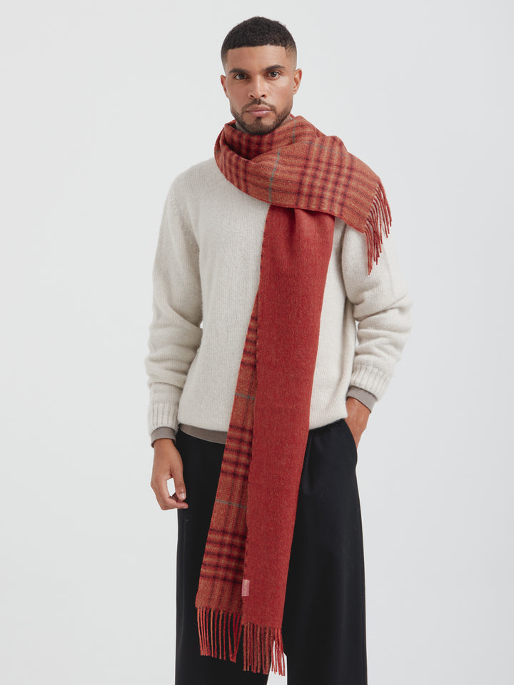 Chilian Scarf Baby Alpaca Color Orange
