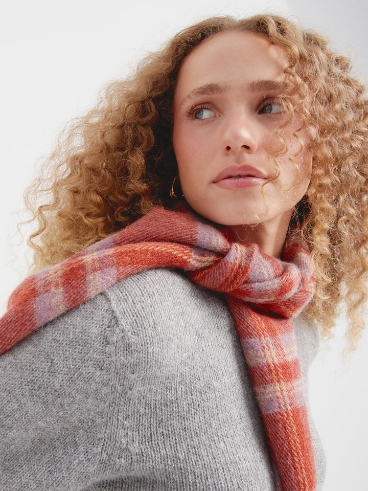 Catalan Scarf Baby Alpaca Color Red