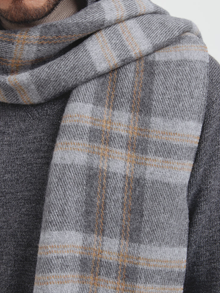 Catalan Scarf Baby Alpaca Color Grey