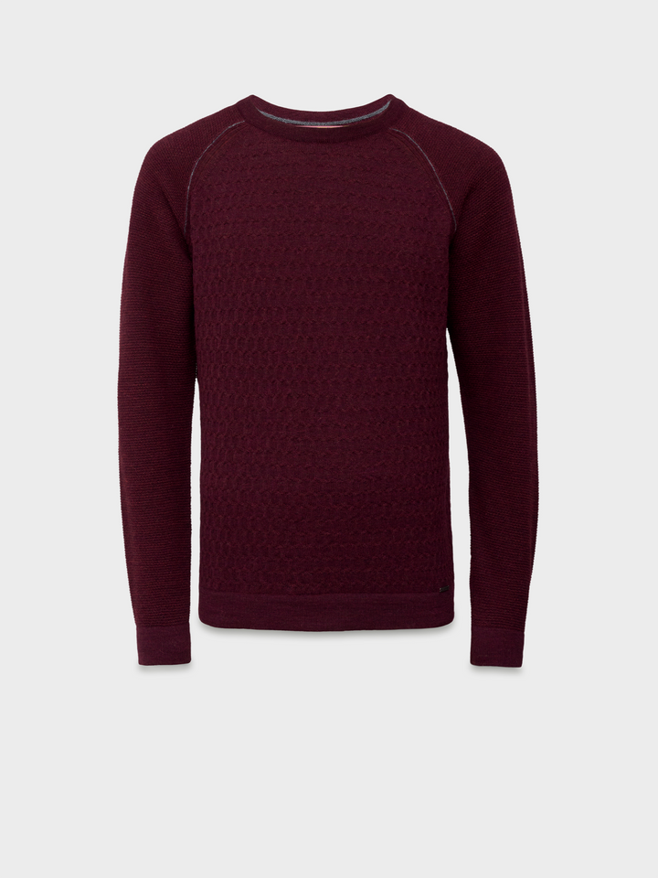 Robin Sweater Baby Alpaca Color Cherry