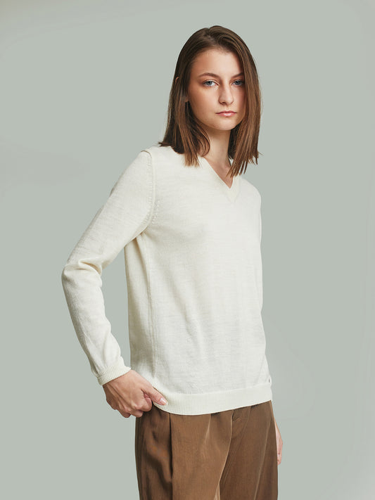 Suéter Alicia Baby Alpaca Color Crudo