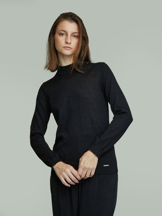 Suéter Anahi Baby Alpaca Color Negro