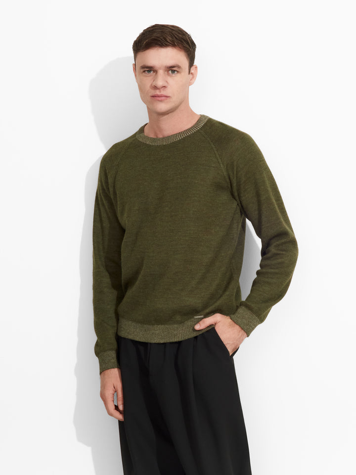 Vittorio Sweater Baby Alpaca Color Green