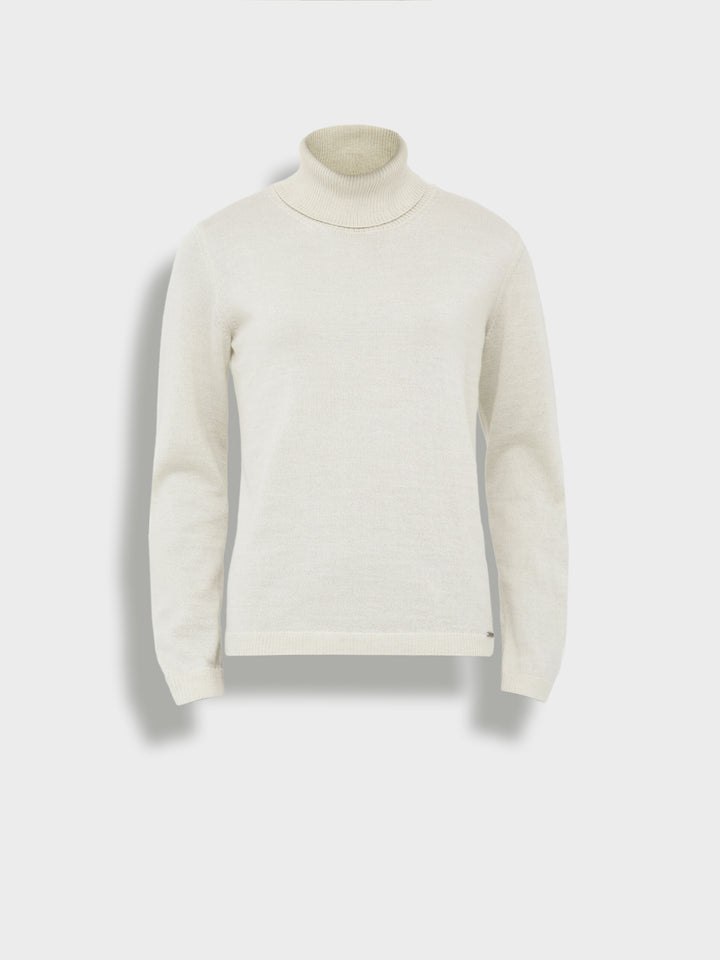 Amber Sweater Baby Alpaca Color White