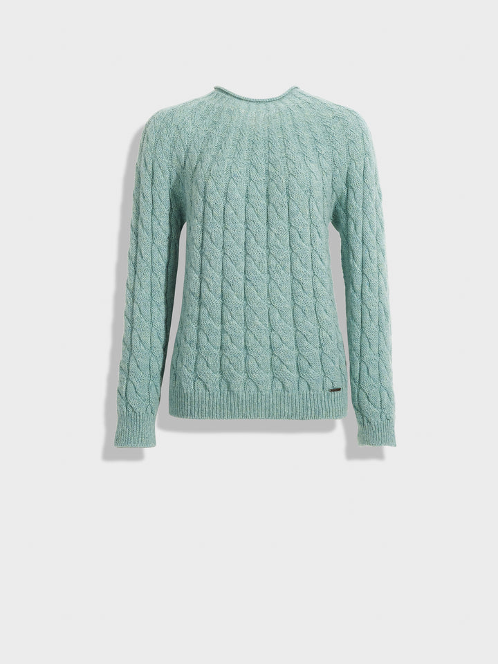 Suéter Zulema Baby Alpaca Color Azul Claro