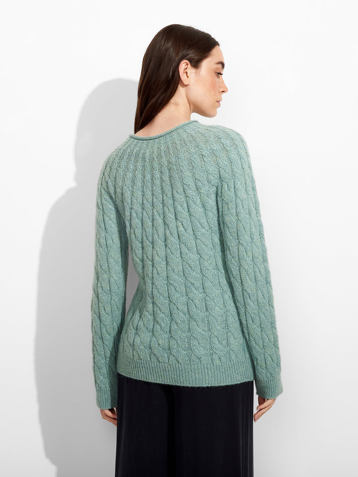 Suéter Zulema Baby Alpaca Color Azul Claro