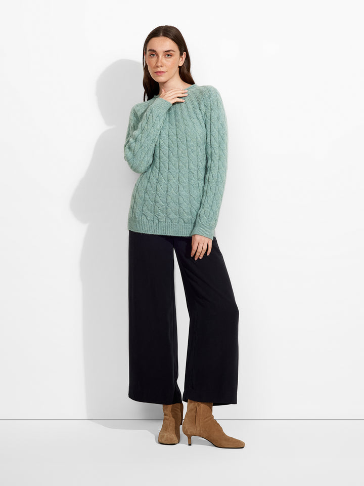 Suéter Zulema Baby Alpaca Color Azul Claro