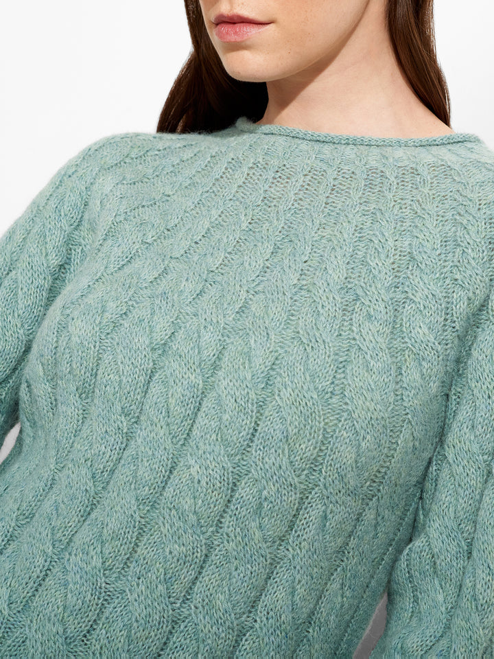 Suéter Zulema Baby Alpaca Color Azul Claro