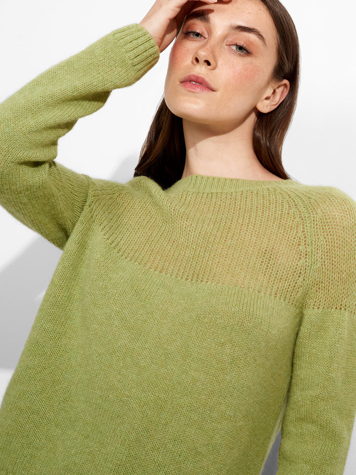Zabine Cardigan Baby Alpaca Color Green