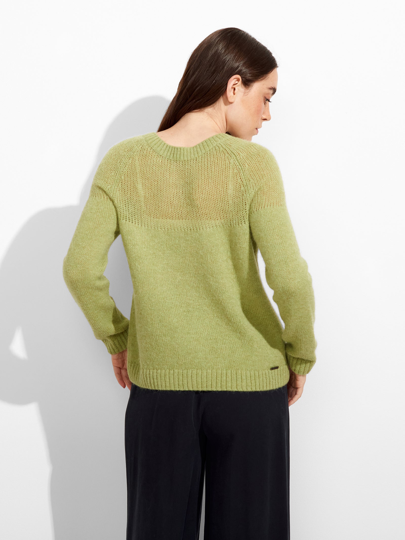 Cárdigan Zabine Baby Alpaca Color Verde