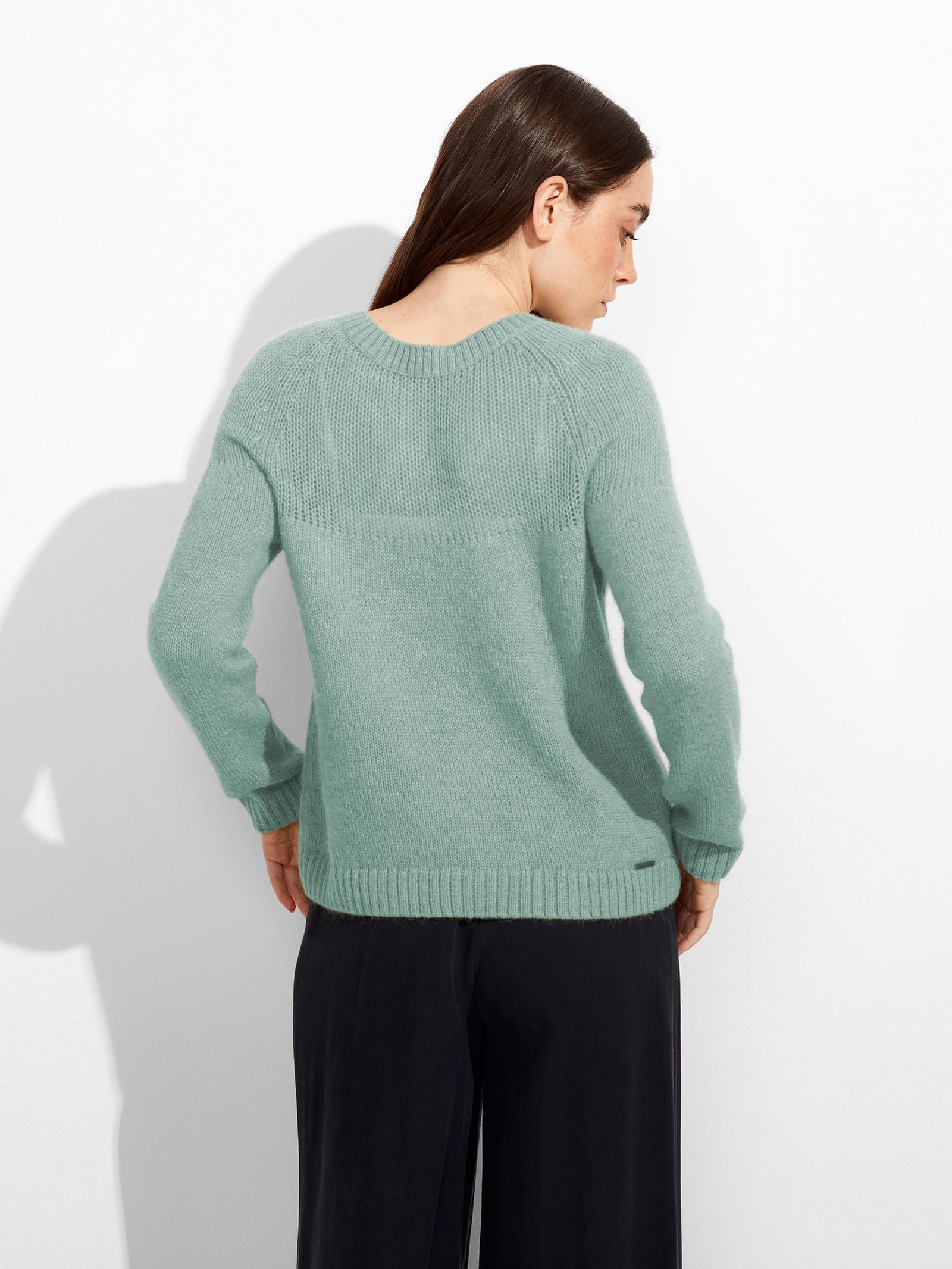 Cárdigan Zabine Baby Alpaca Color Azul Claro