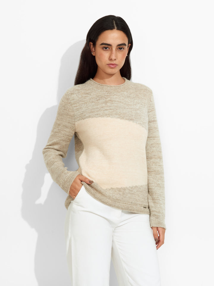 Zoe Sweater Baby Alpaca Color Beige