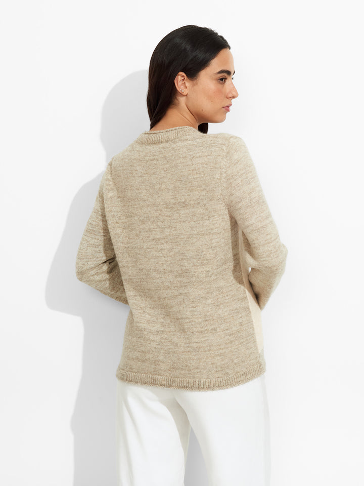 Zoe Sweater Baby Alpaca Color Beige