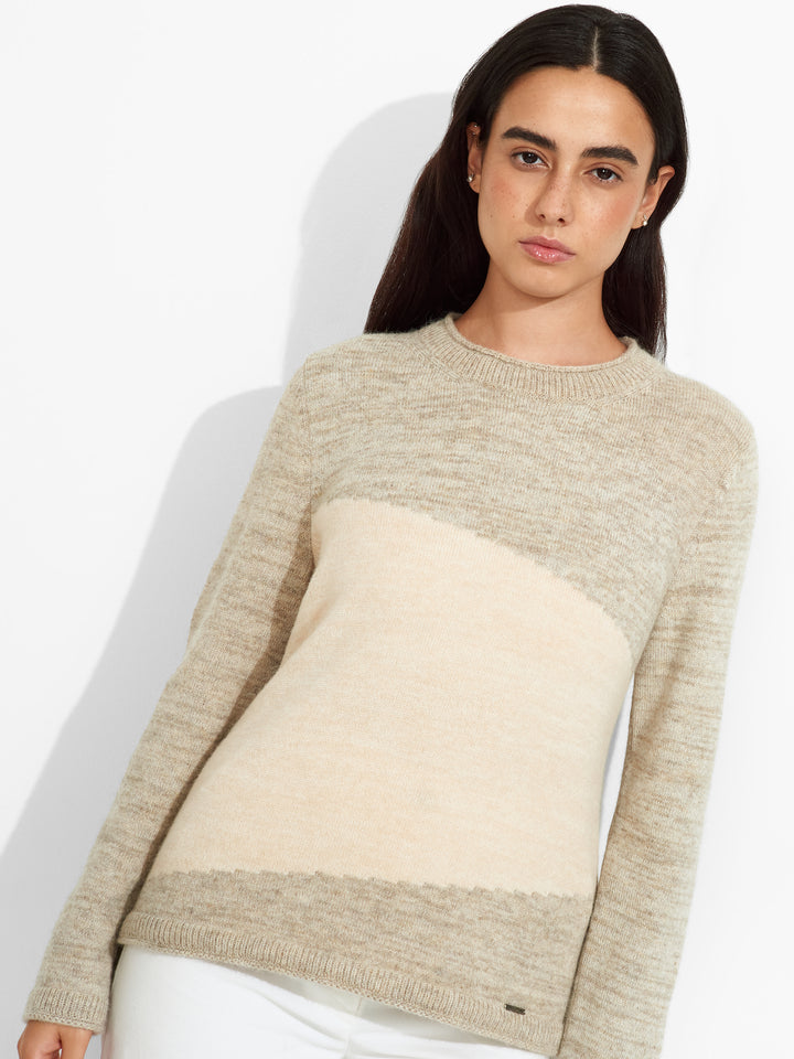 Zoe Sweater Baby Alpaca Color Beige