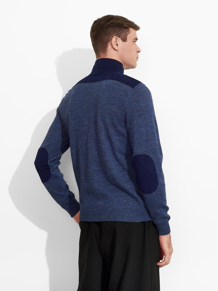 Zorba Sweater Baby Alpaca Color Blue