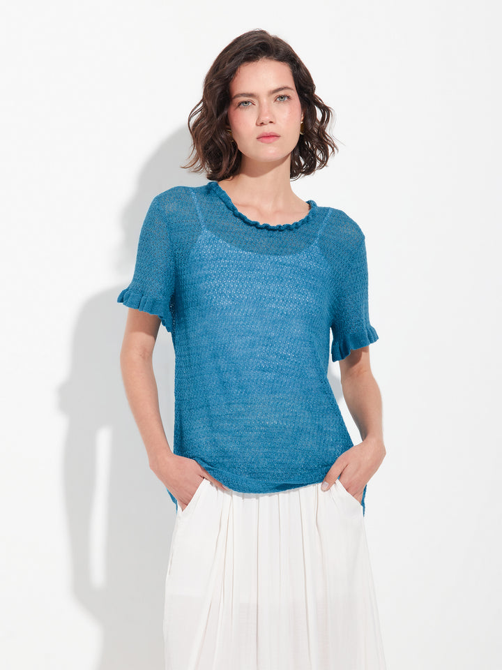 Zaeta Sweater Baby Alpaca Color Blue