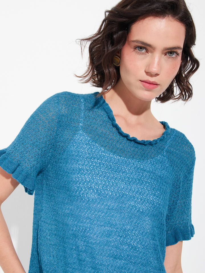 Zaeta Sweater Baby Alpaca Color Blue