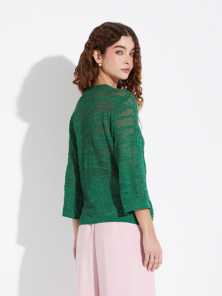 Zample Sweater Baby Alpaca Color Green