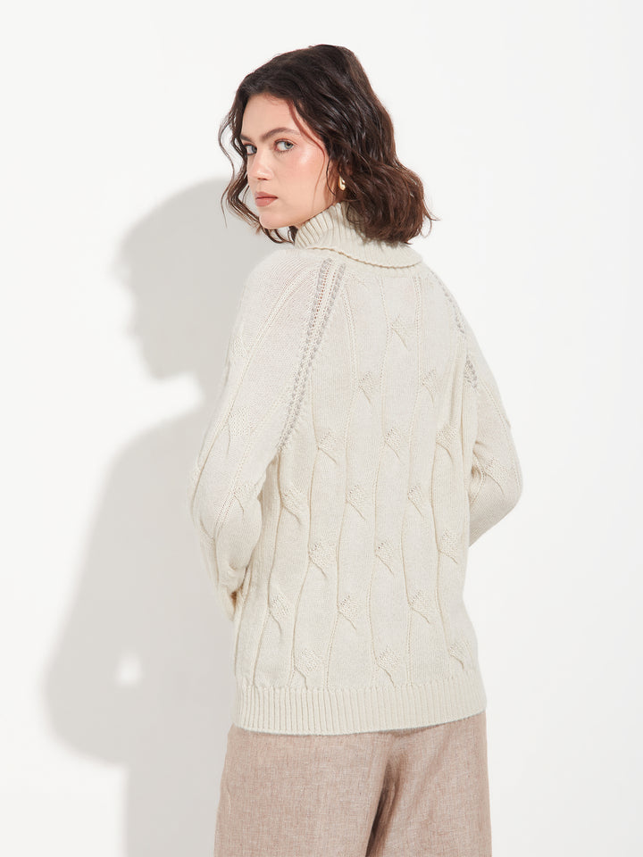 Bettina Sweater Baby Alpaca Color Beige