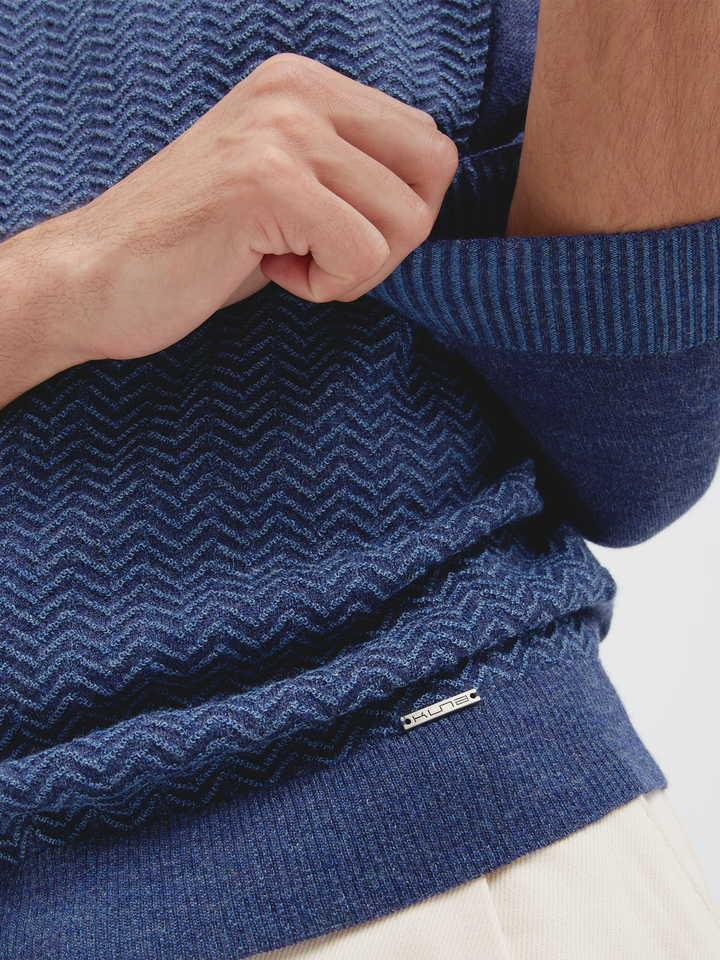 Charly Sweater Baby Alpaca Color Blue