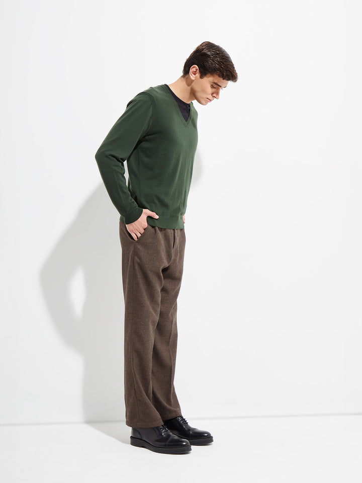Brian Sweater Vicuña Color Green
