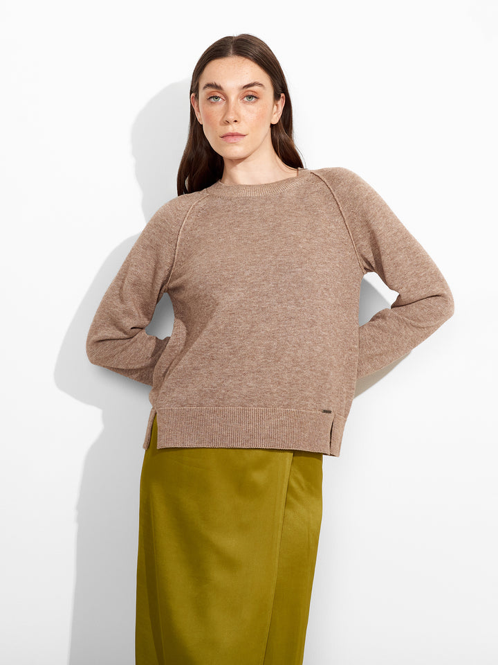 Jersey Zucca Algodón Color Beige