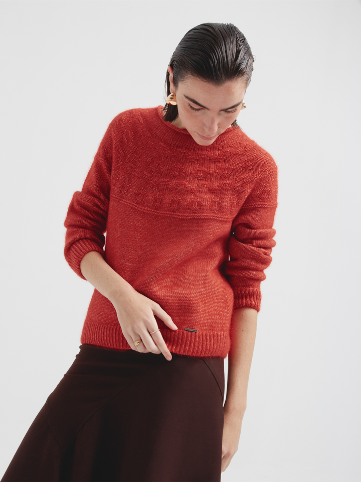 Cristie Sweater Cotton Color Pink