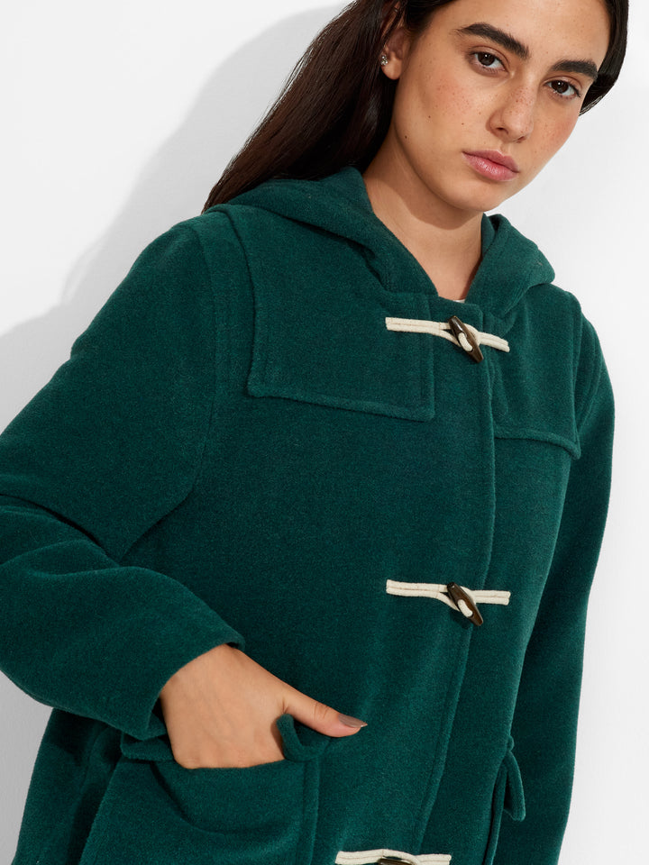 Ziggy Coat Baby Alpaca And Wool Color Green