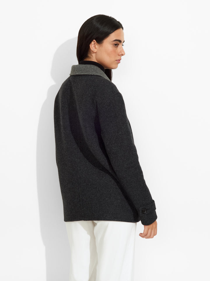 Zazie Coat Baby Alpaca Color Grey