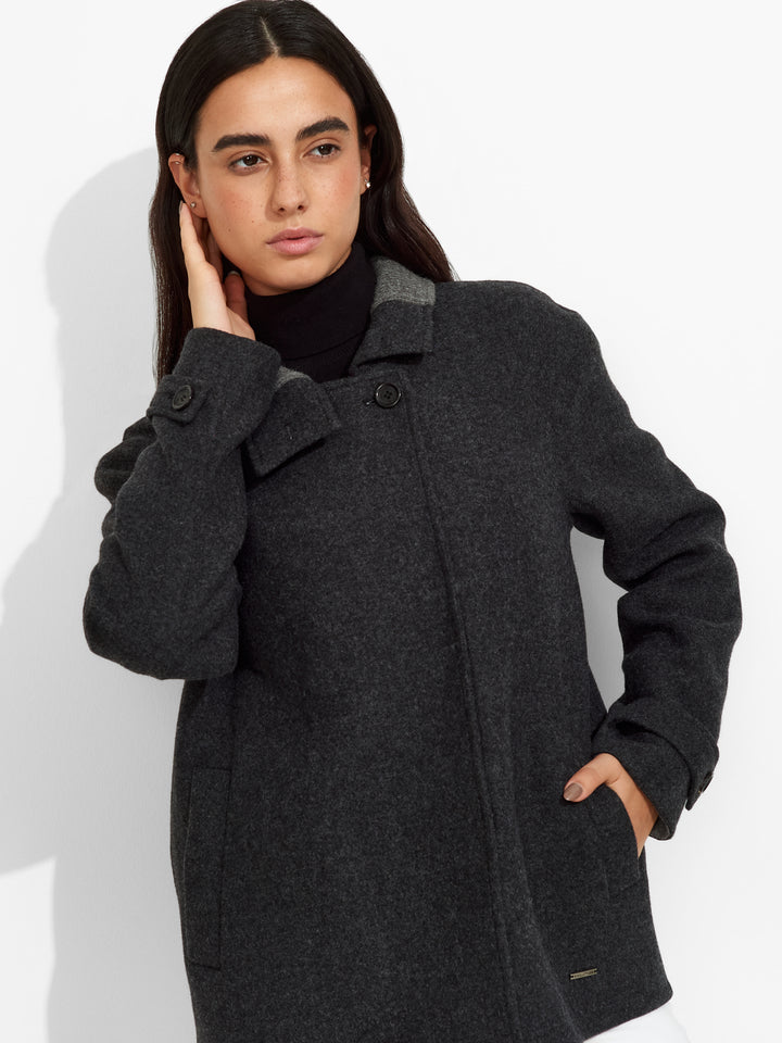 Zazie Coat Baby Alpaca Color Grey