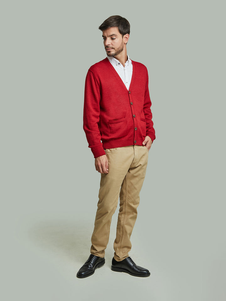 Cárdigan Antony Baby Alpaca Color Vermut