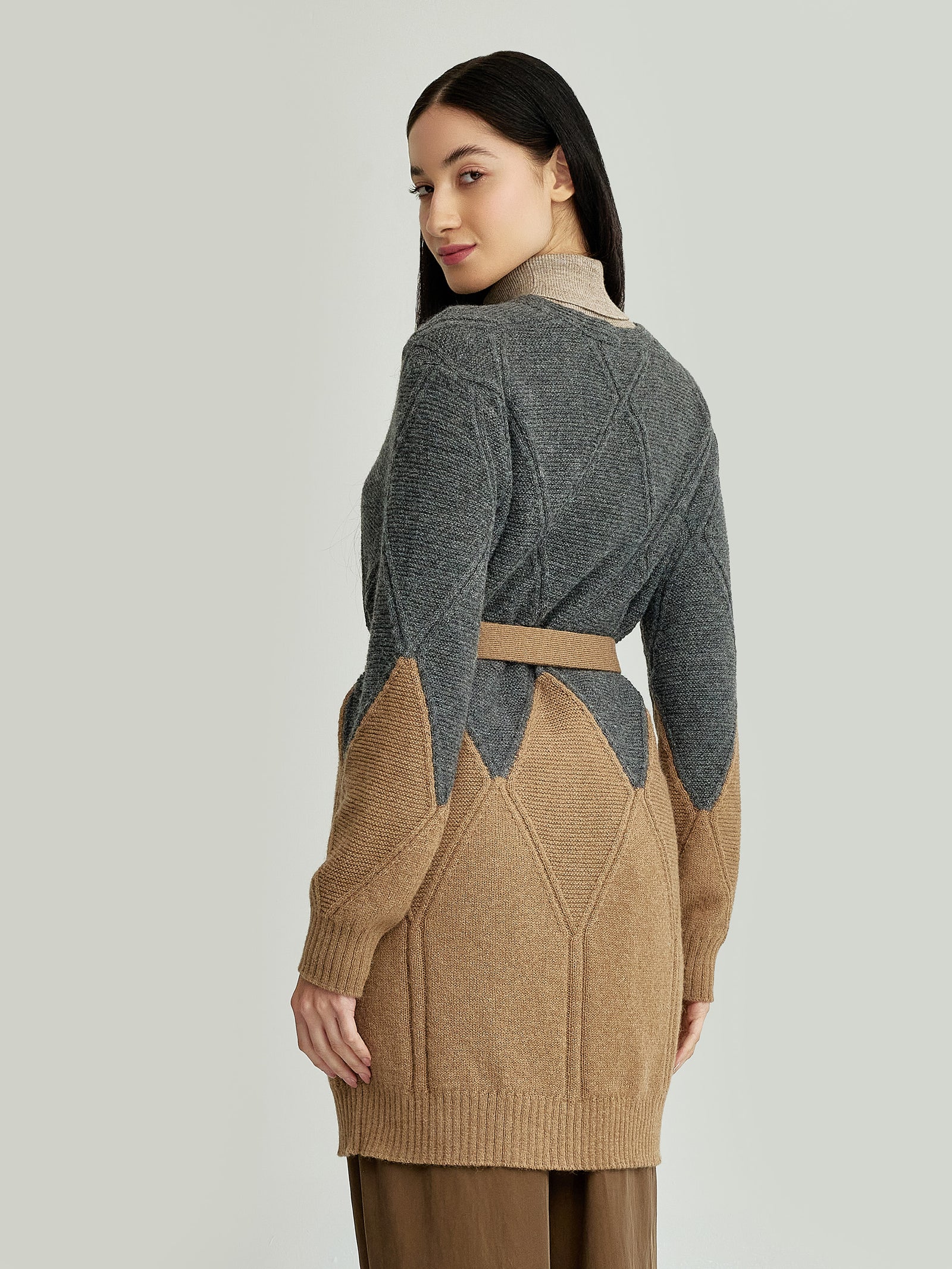 Cárdigan Yelissa Baby Alpaca Color Camel