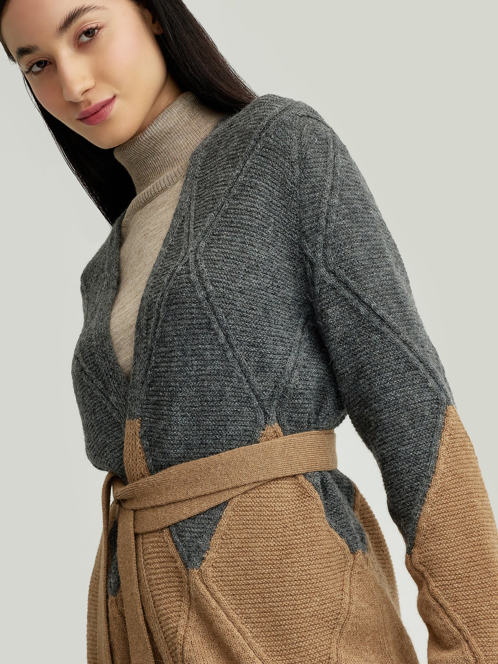 Cárdigan Yelissa Baby Alpaca Color Camel