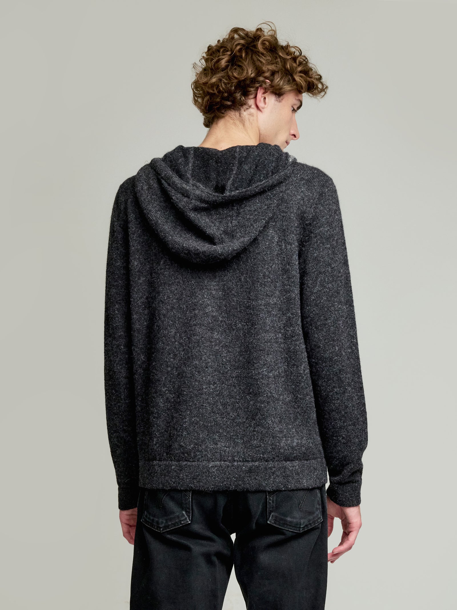 Cárdigan Yacomo Baby Alpaca Color Gris