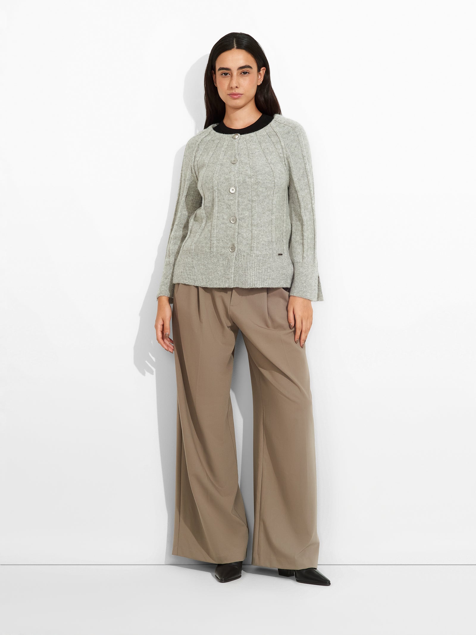 Zephir Cardigan Baby Alpaca Color Grey