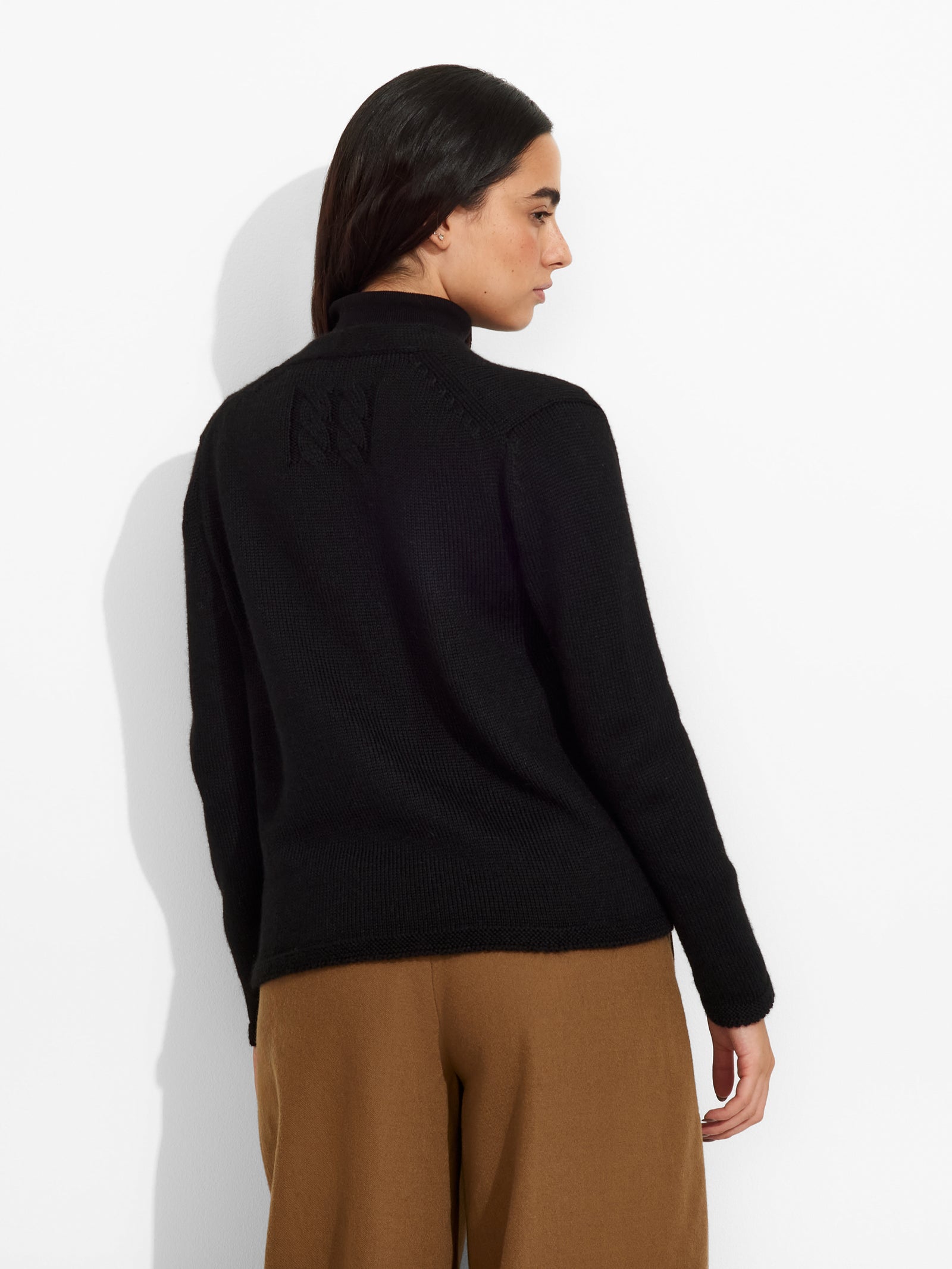 Zafiro Cardigan Baby Alpaca Color Black